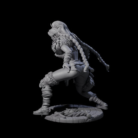 Sava - Grimancing Barbarian Miniature for Dungeons and Dragons, Pathfinder or other TTRPGs