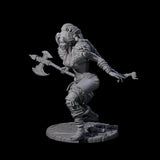 Sava - Grimancing Barbarian Miniature for Dungeons and Dragons, Pathfinder or other TTRPGs