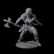 Sava - Grimancing Barbarian Miniature for Dungeons and Dragons, Pathfinder or other TTRPGs