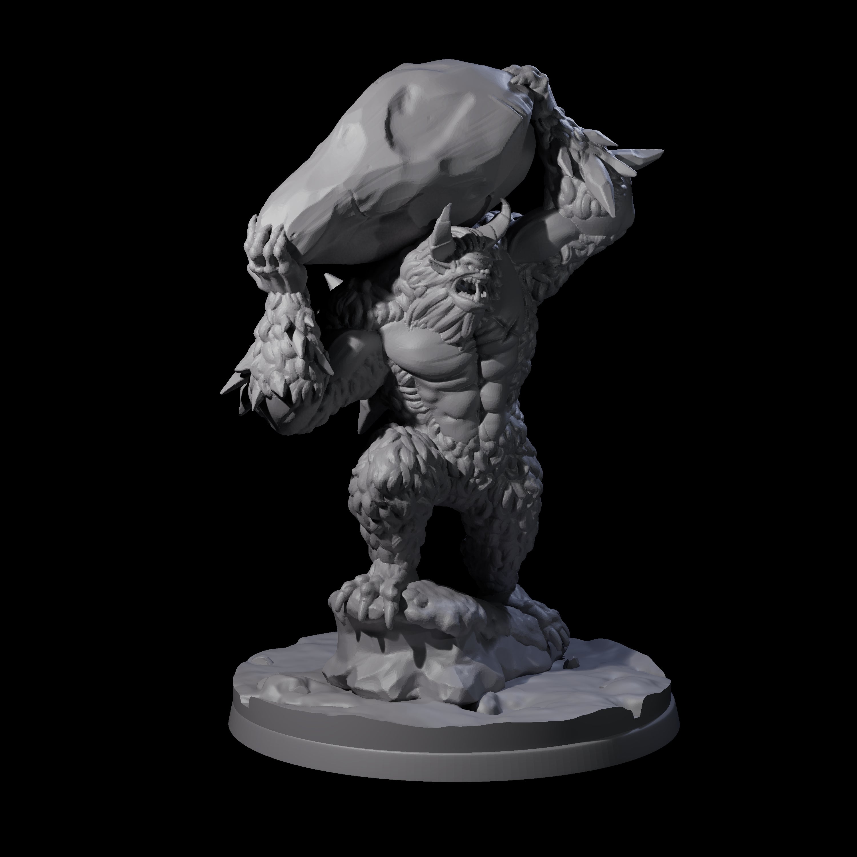 Savage Demonic Yeti Miniature for Dungeons and Dragons, Pathfinder or other TTRPGs