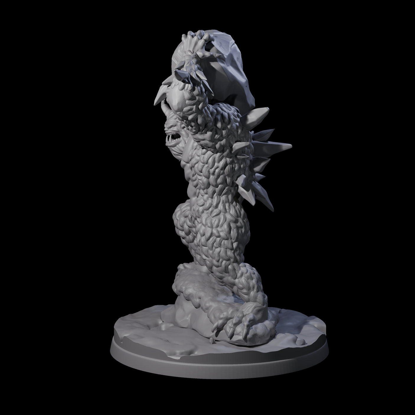Savage Demonic Yeti Miniature for Dungeons and Dragons, Pathfinder or other TTRPGs