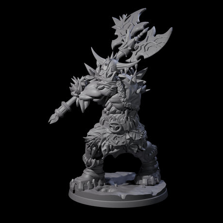 Savage Frost Giant Warrior Miniature for Dungeons and Dragons, Pathfinder or other TTRPGs