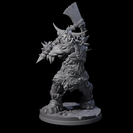 Savage Frost Giant Warrior Miniature for Dungeons and Dragons, Pathfinder or other TTRPGs