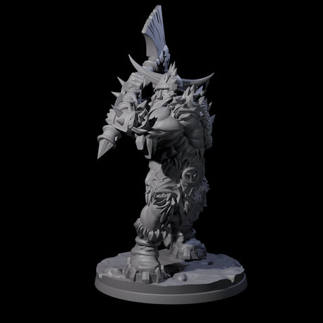 Savage Frost Giant Warrior Miniature for Dungeons and Dragons, Pathfinder or other TTRPGs