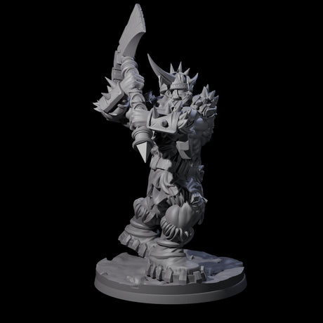 Savage Frost Giant Warrior Miniature for Dungeons and Dragons, Pathfinder or other TTRPGs