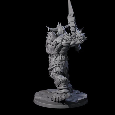 Savage Frost Giant Warrior Miniature for Dungeons and Dragons, Pathfinder or other TTRPGs