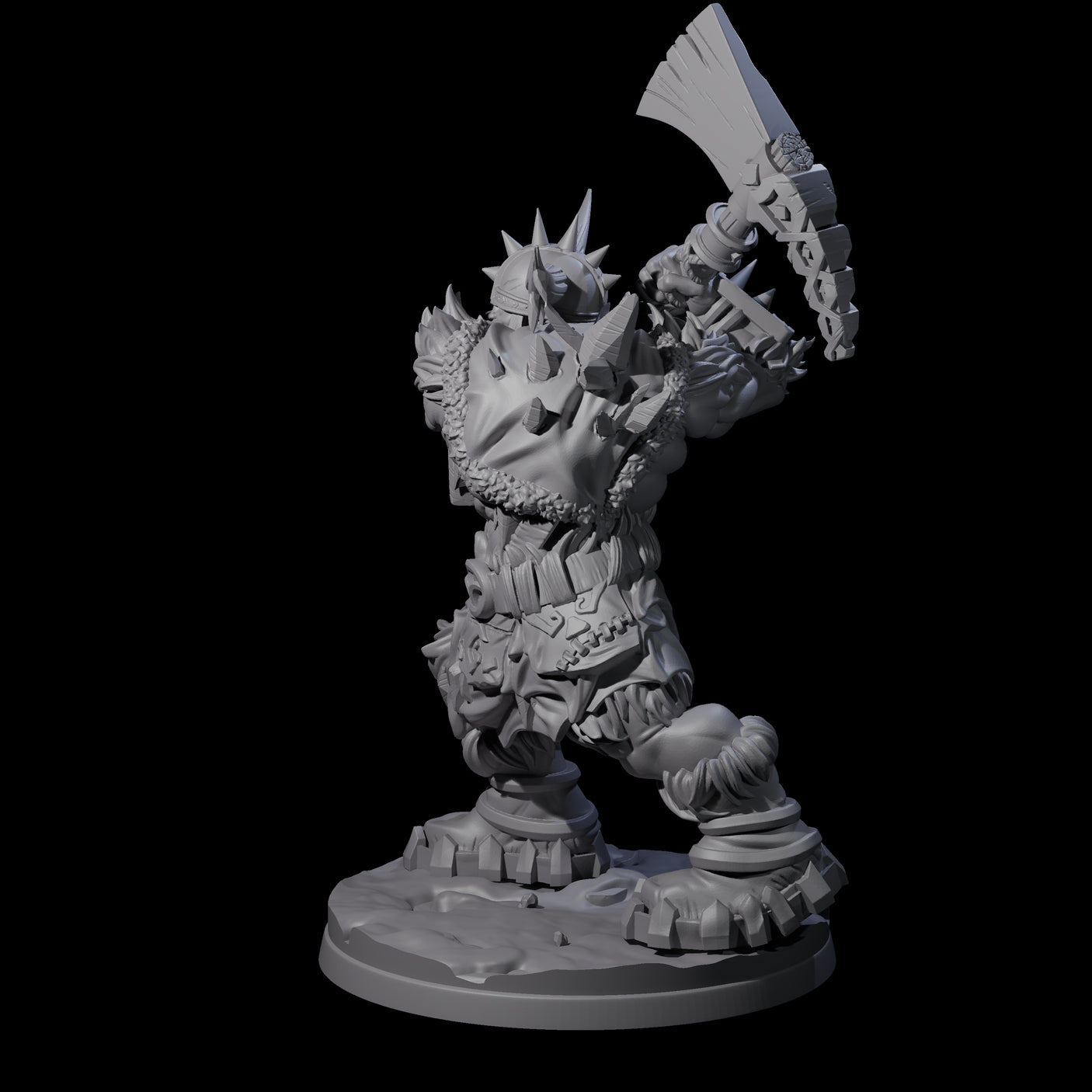 Savage Frost Giant Warrior Miniature for Dungeons and Dragons, Pathfinder or other TTRPGs