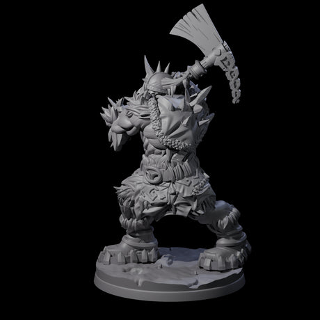 Savage Frost Giant Warrior Miniature for Dungeons and Dragons, Pathfinder or other TTRPGs