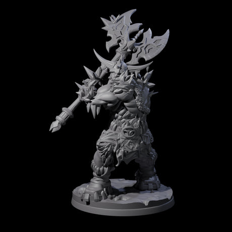 Savage Frost Giant Warrior Miniature for Dungeons and Dragons, Pathfinder or other TTRPGs
