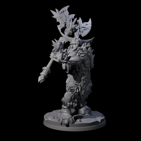Savage Frost Giant Warrior Miniature for Dungeons and Dragons, Pathfinder or other TTRPGs