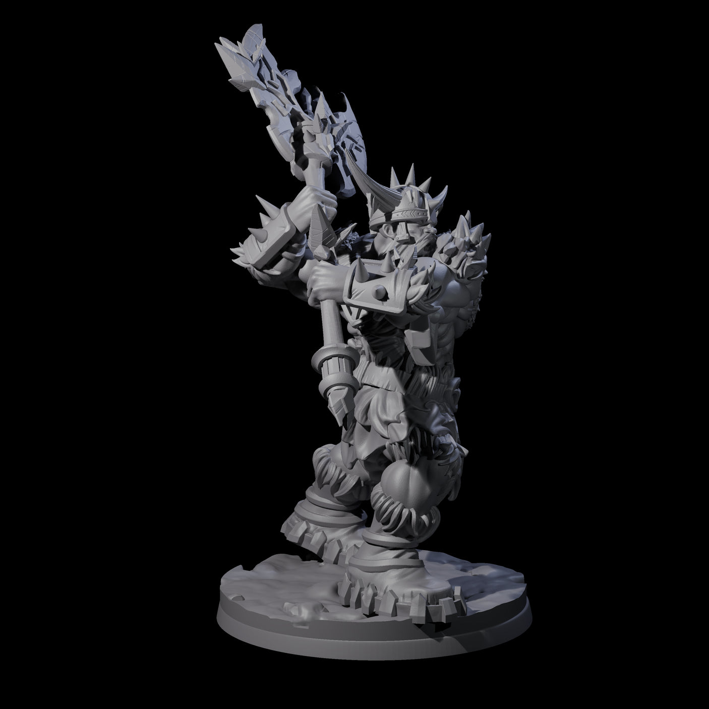 Savage Frost Giant Warrior Miniature for Dungeons and Dragons, Pathfinder or other TTRPGs
