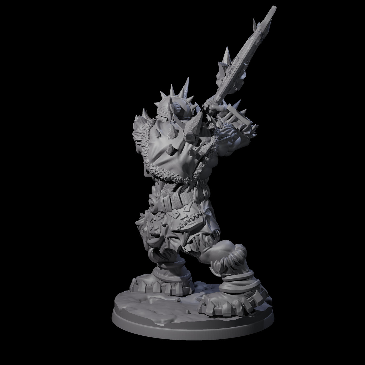 Savage Frost Giant Warrior Miniature for Dungeons and Dragons, Pathfinder or other TTRPGs
