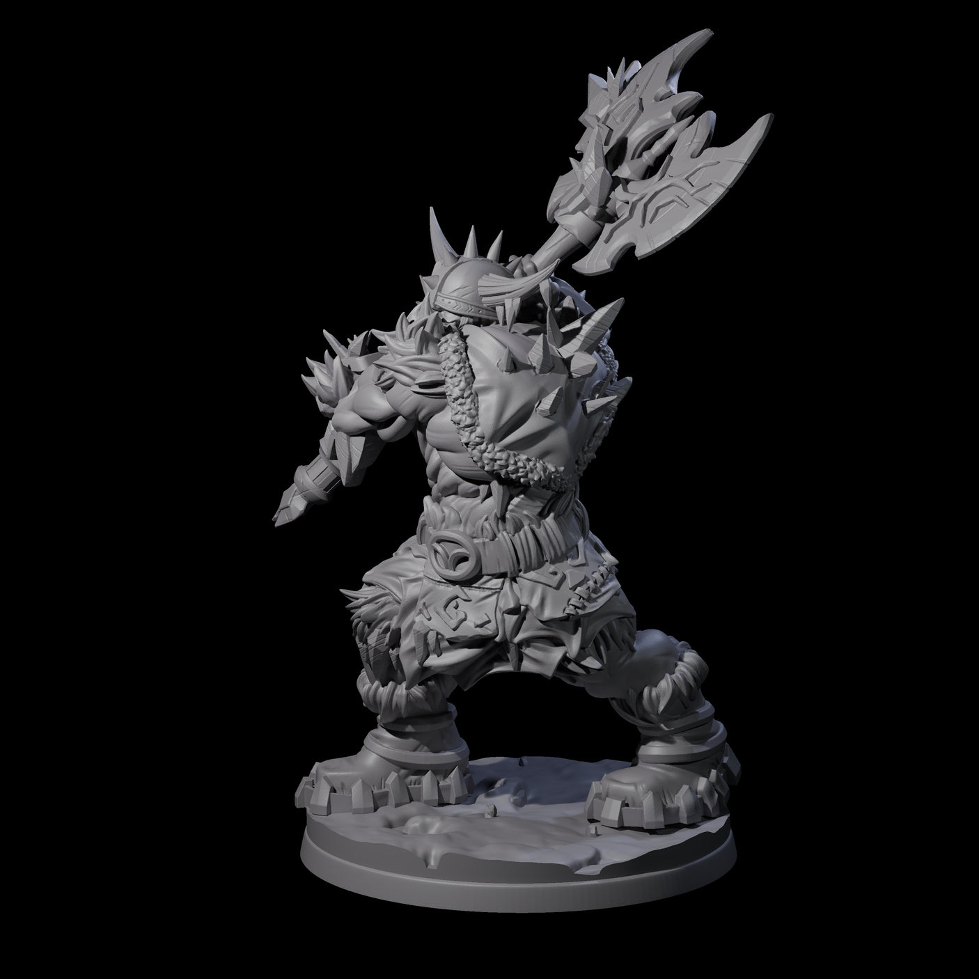 Savage Frost Giant Warrior Miniature for Dungeons and Dragons, Pathfinder or other TTRPGs