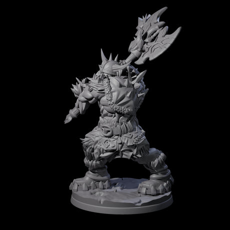 Savage Frost Giant Warrior Miniature for Dungeons and Dragons, Pathfinder or other TTRPGs