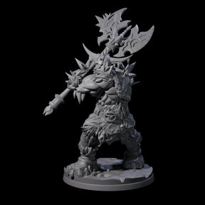 Savage Frost Giant Warrior Miniature for Dungeons and Dragons, Pathfinder or other TTRPGs