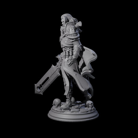 Savage Master Vampire Fighter Miniature for Dungeons and Dragons, Pathfinder or other TTRPGs