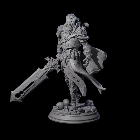 Savage Master Vampire Fighter Miniature for Dungeons and Dragons, Pathfinder or other TTRPGs