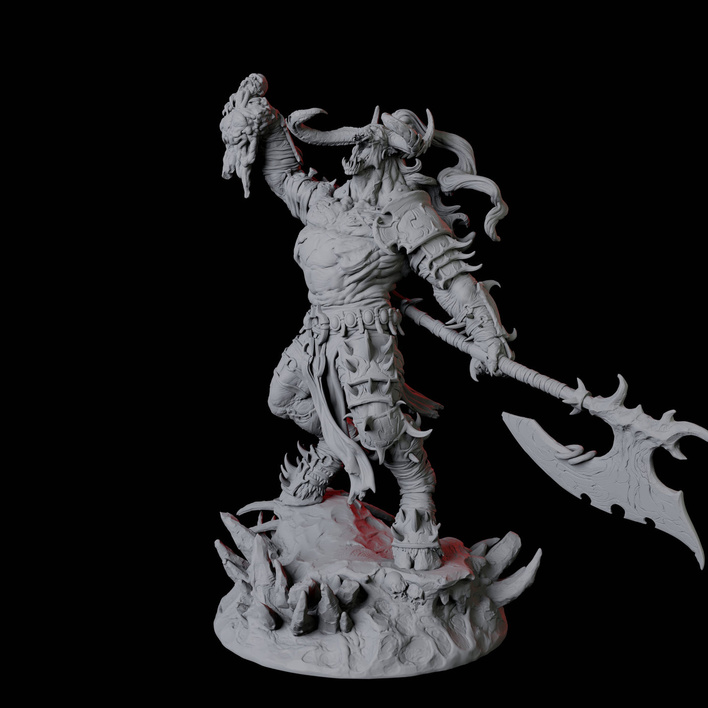 Savage Roru Demon B Miniature for Dungeons and Dragons, Pathfinder or other TTRPGs