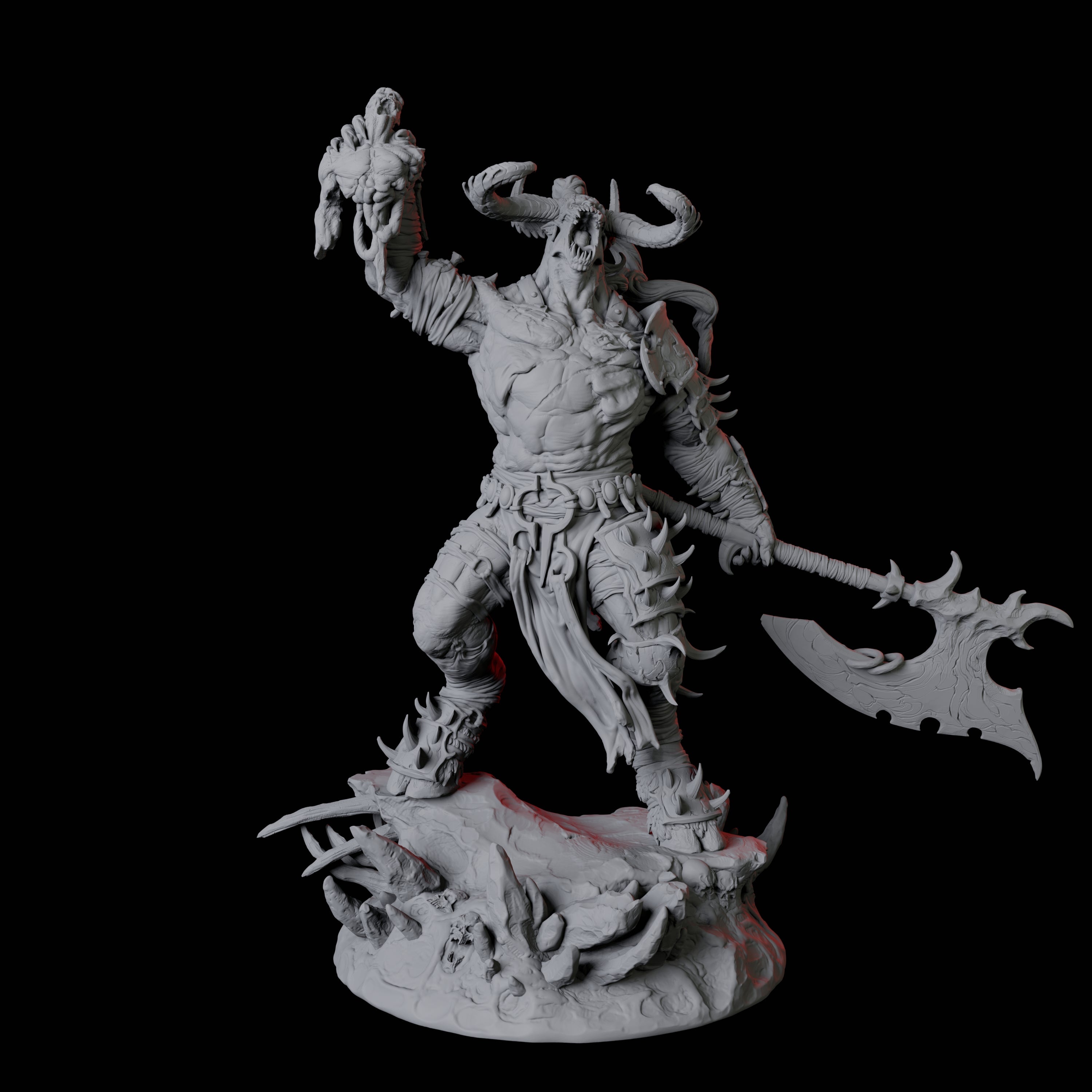 Savage Roru Demon B Miniature for Dungeons and Dragons, Pathfinder or other TTRPGs