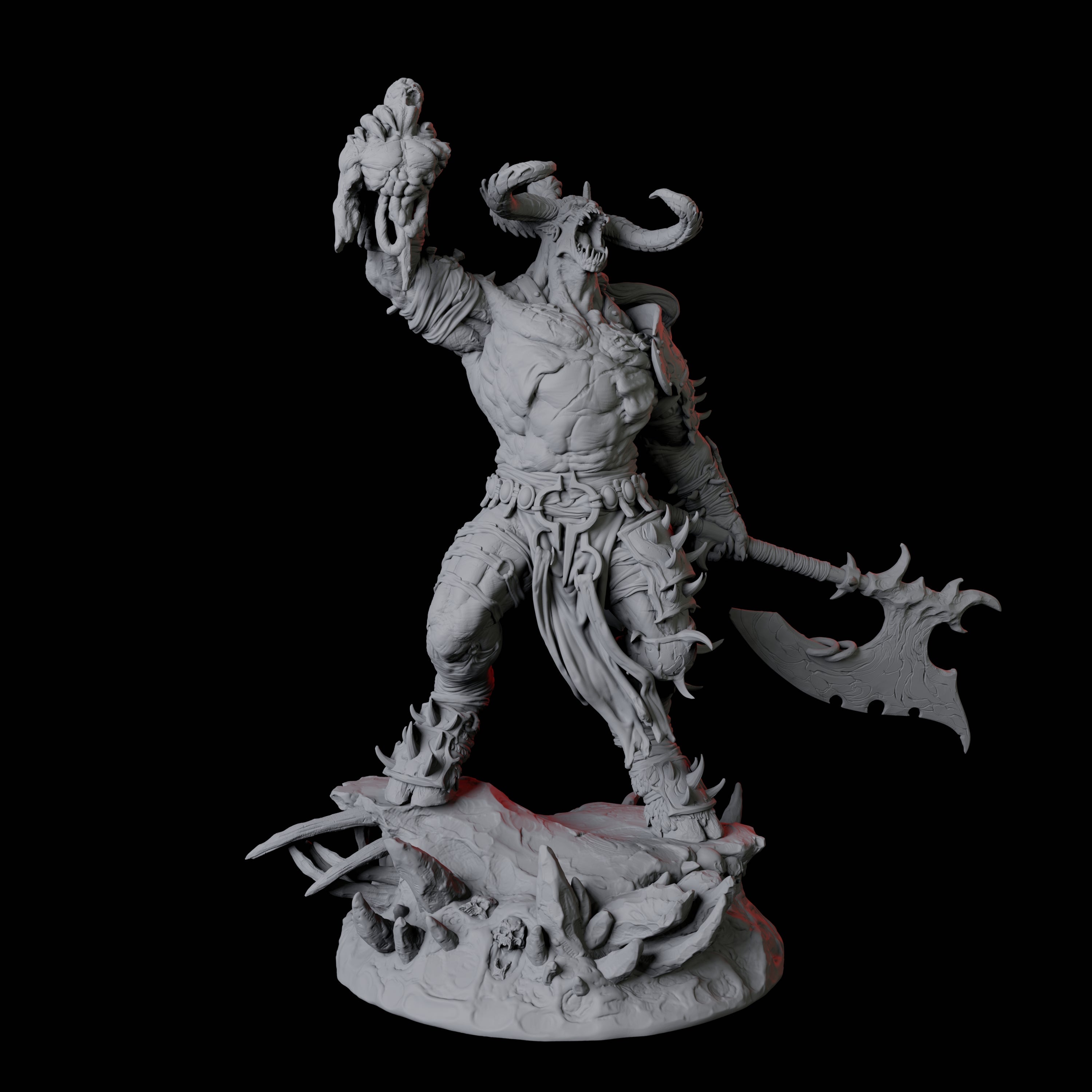 Savage Roru Demon B Miniature for Dungeons and Dragons, Pathfinder or other TTRPGs