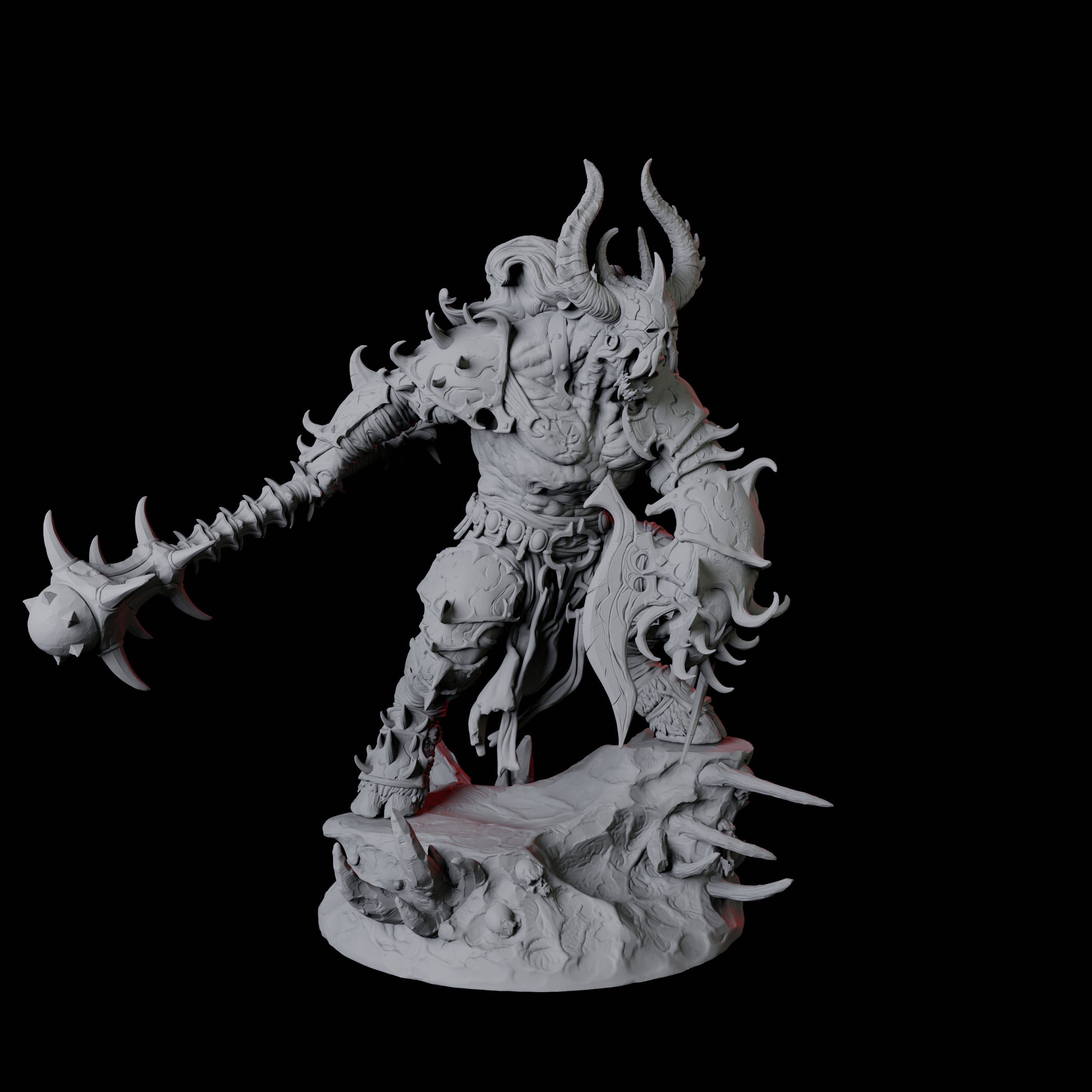 Savage Roru Demon C Miniature for Dungeons and Dragons, Pathfinder or other TTRPGs