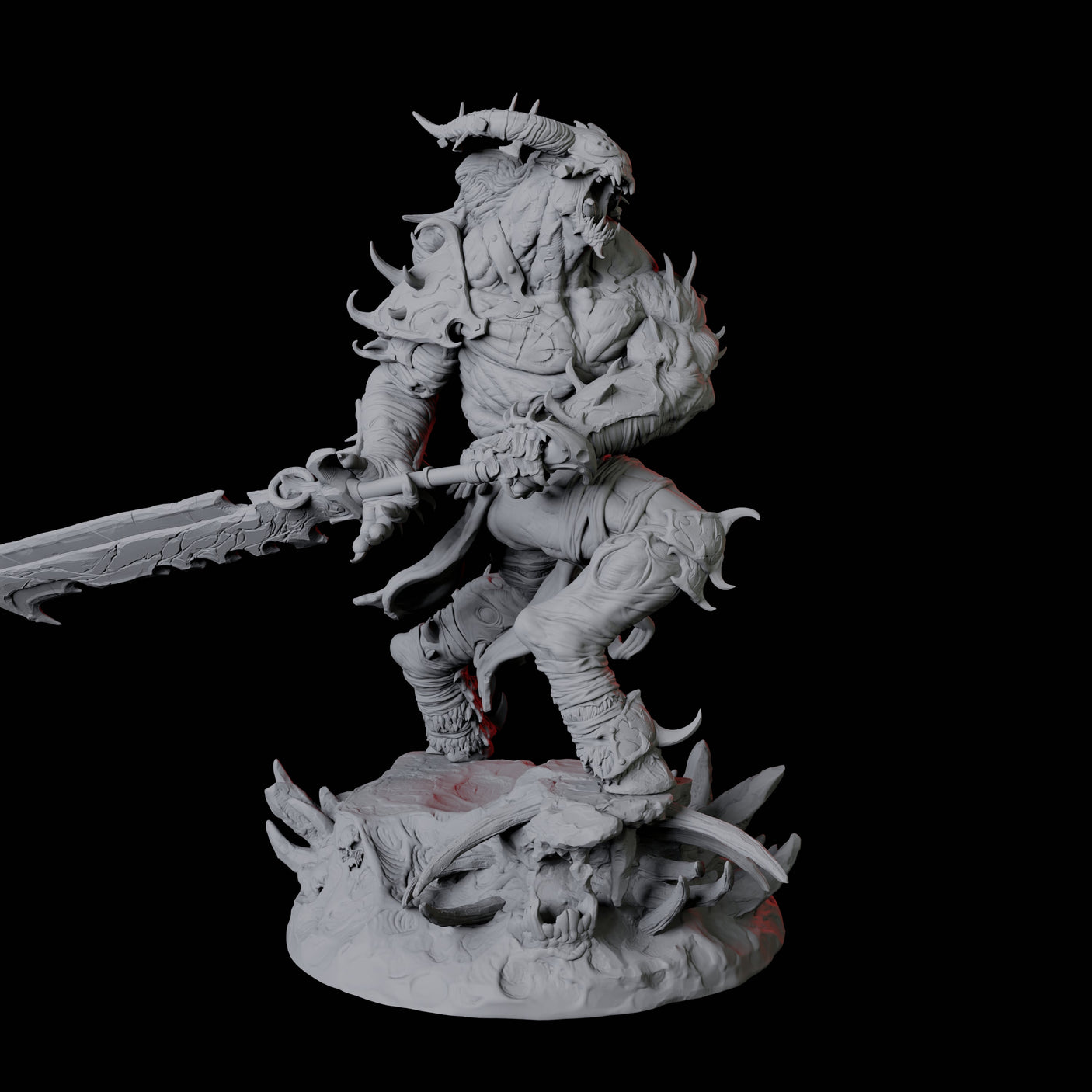 Savage Roru Demon D Miniature for Dungeons and Dragons, Pathfinder or other TTRPGs