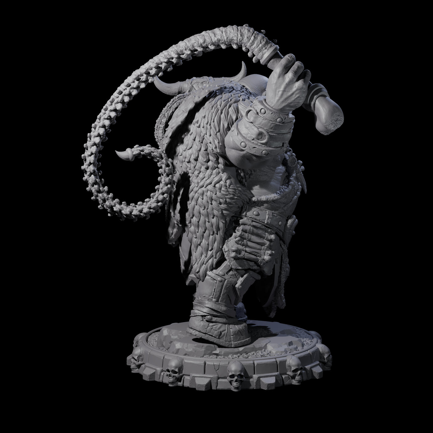 Savage Skullmarch Ogre B Miniature for Dungeons and Dragons, Pathfinder or other TTRPGs