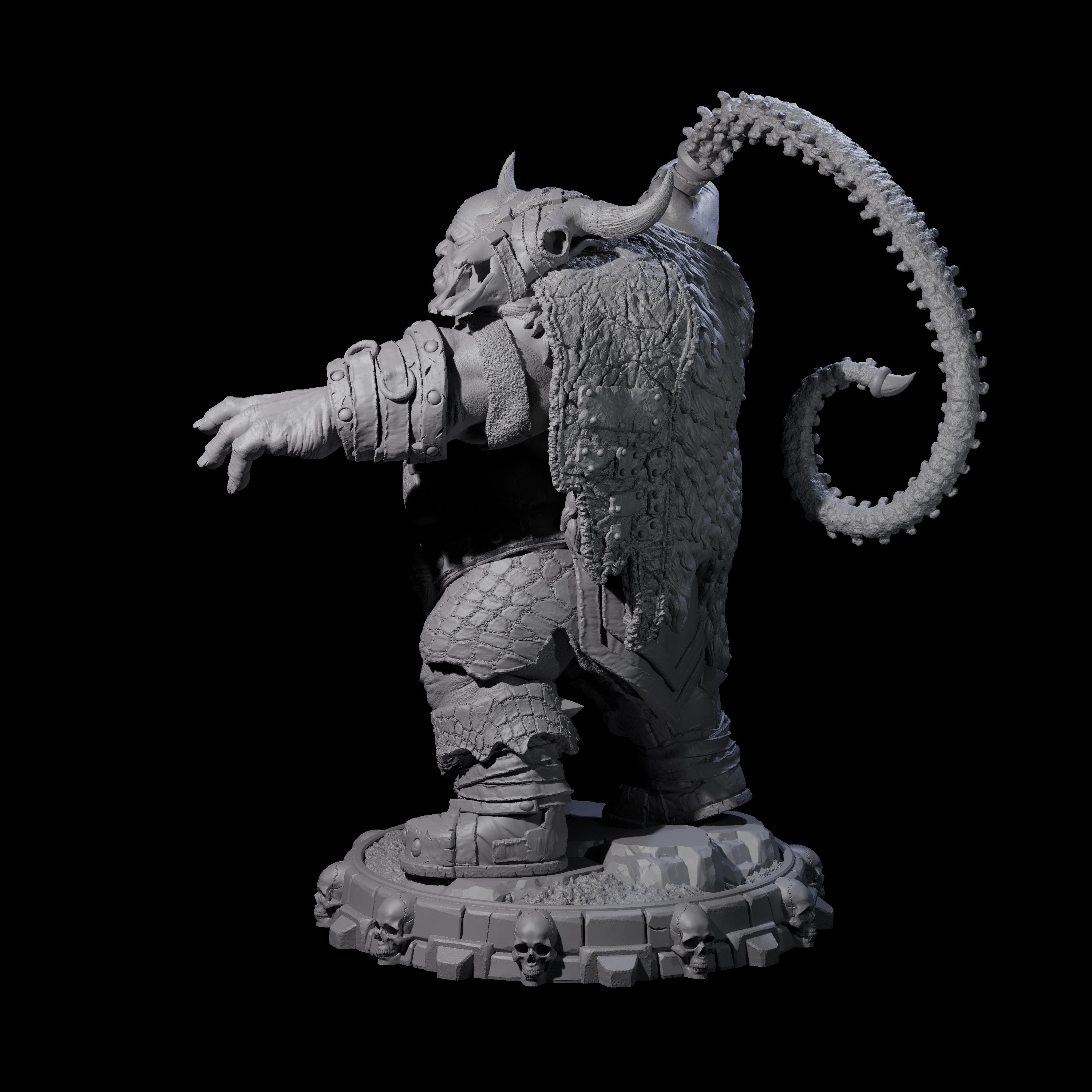 Savage Skullmarch Ogre B Miniature for Dungeons and Dragons, Pathfinder or other TTRPGs