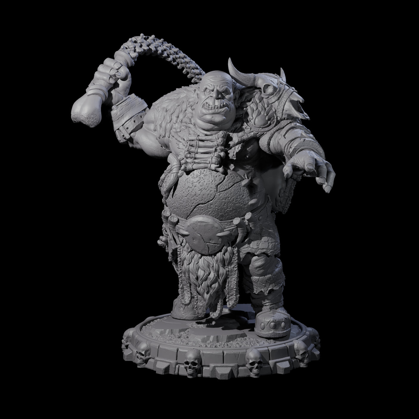 Savage Skullmarch Ogre B Miniature for Dungeons and Dragons, Pathfinder or other TTRPGs