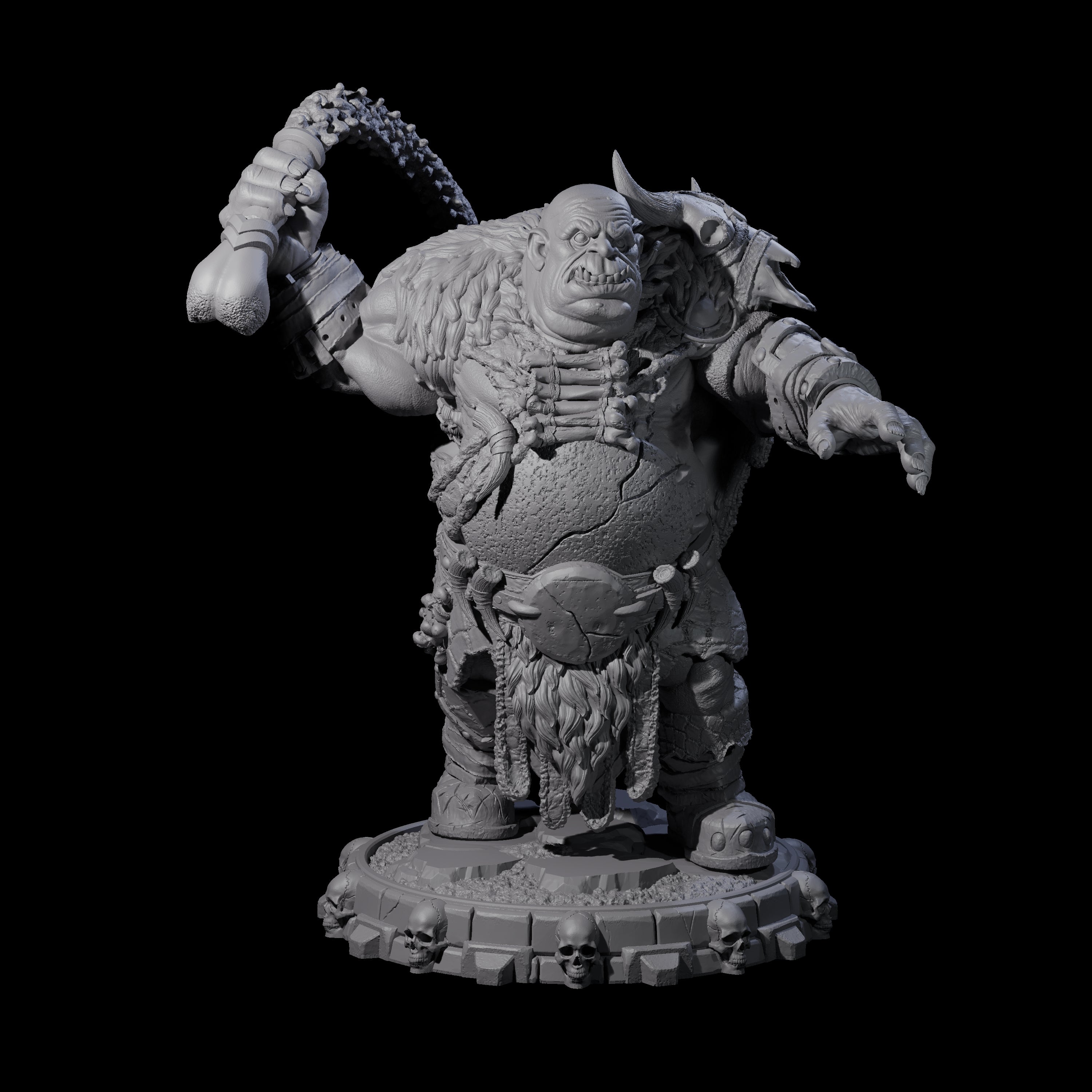 Savage Skullmarch Ogre B Miniature for Dungeons and Dragons, Pathfinder or other TTRPGs