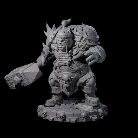 Savage Skullmarch Ogre C Miniature for Dungeons and Dragons, Pathfinder or other TTRPGs