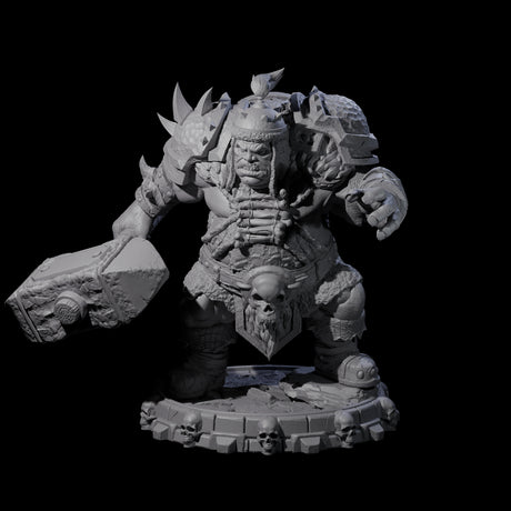 Savage Skullmarch Ogre C Miniature for Dungeons and Dragons, Pathfinder or other TTRPGs