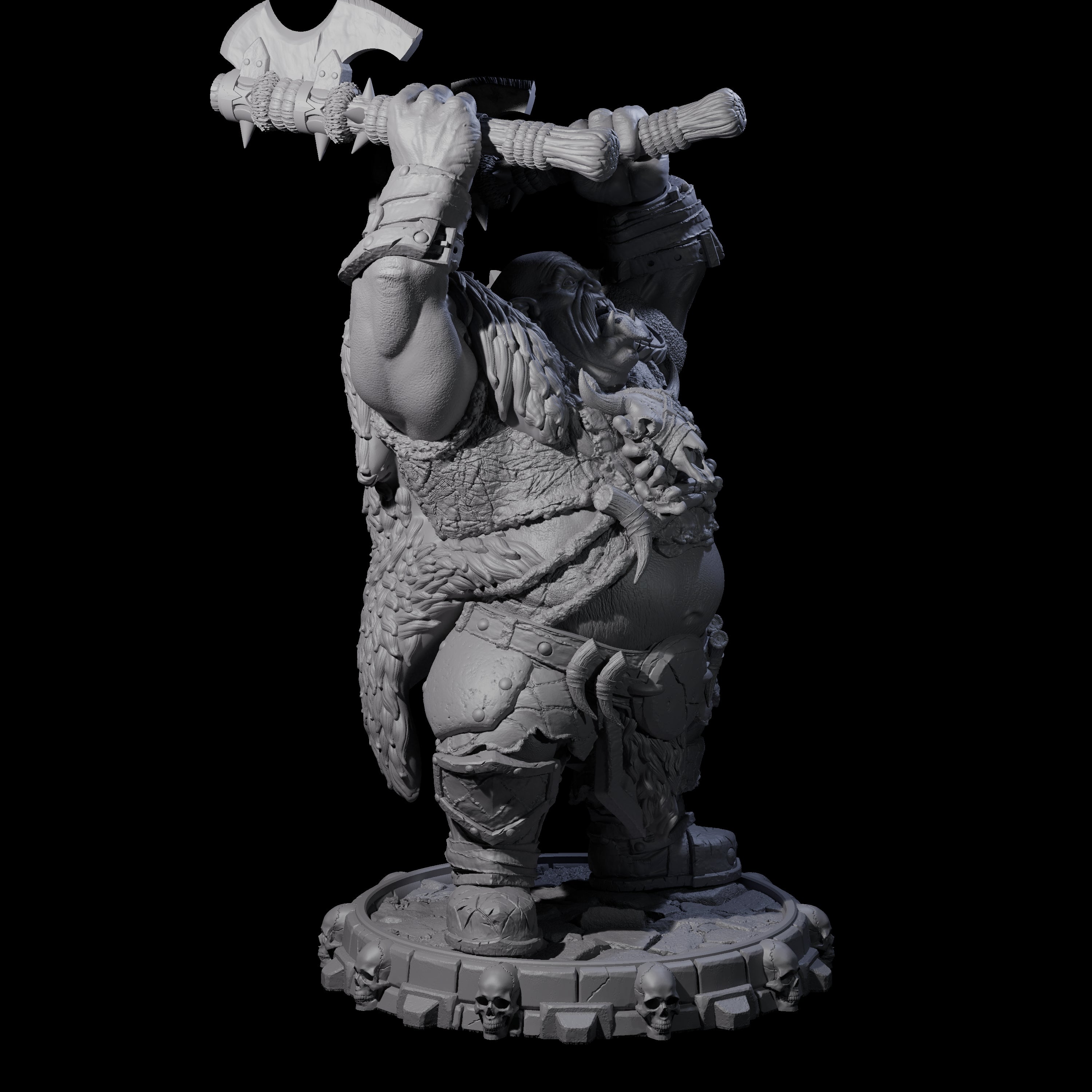 Savage Skullmarch Ogre D Miniature for Dungeons and Dragons, Pathfinder or other TTRPGs