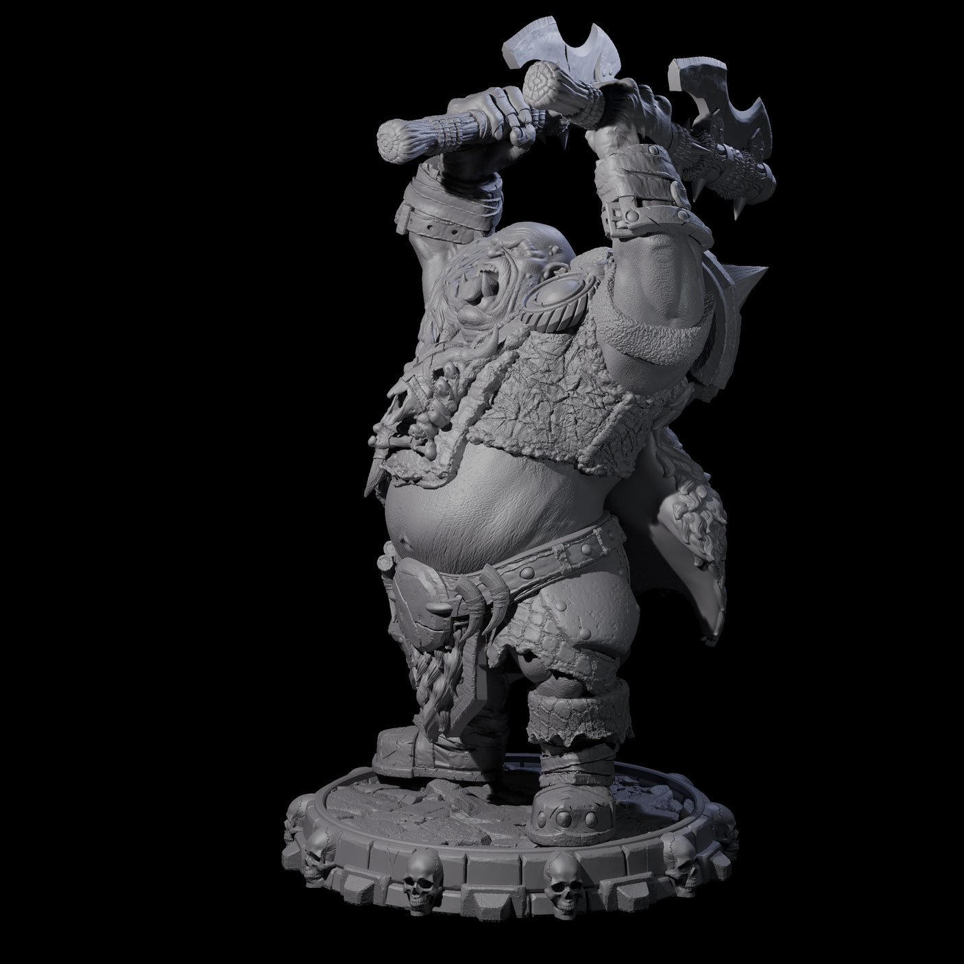 Savage Skullmarch Ogre D Miniature for Dungeons and Dragons, Pathfinder or other TTRPGs