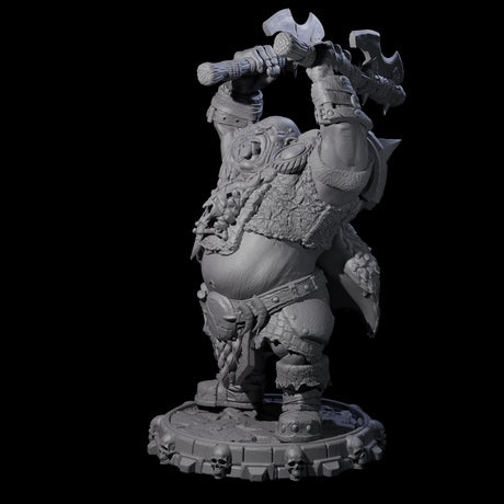 Savage Skullmarch Ogre D Miniature for Dungeons and Dragons, Pathfinder or other TTRPGs
