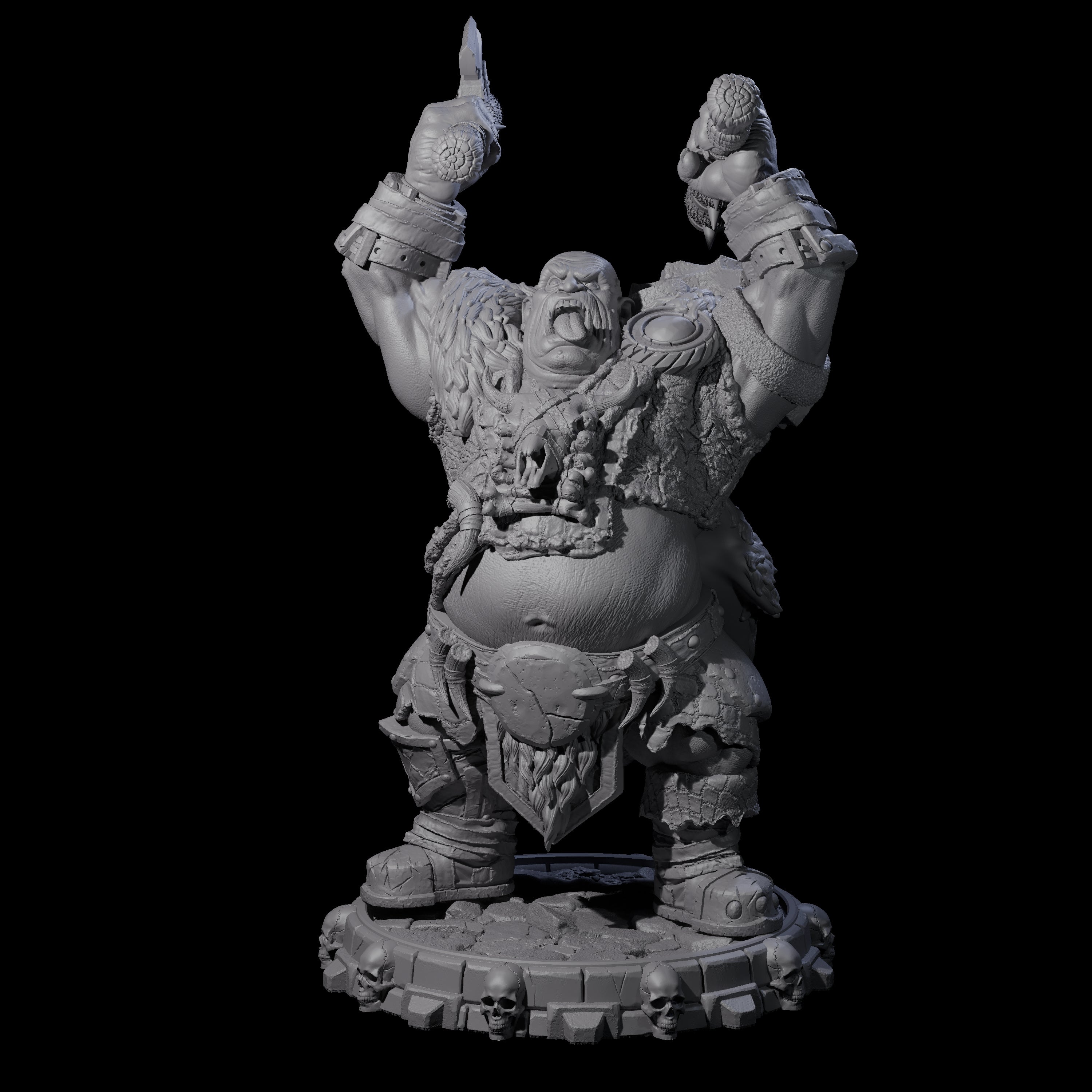 Savage Skullmarch Ogre D Miniature for Dungeons and Dragons, Pathfinder or other TTRPGs