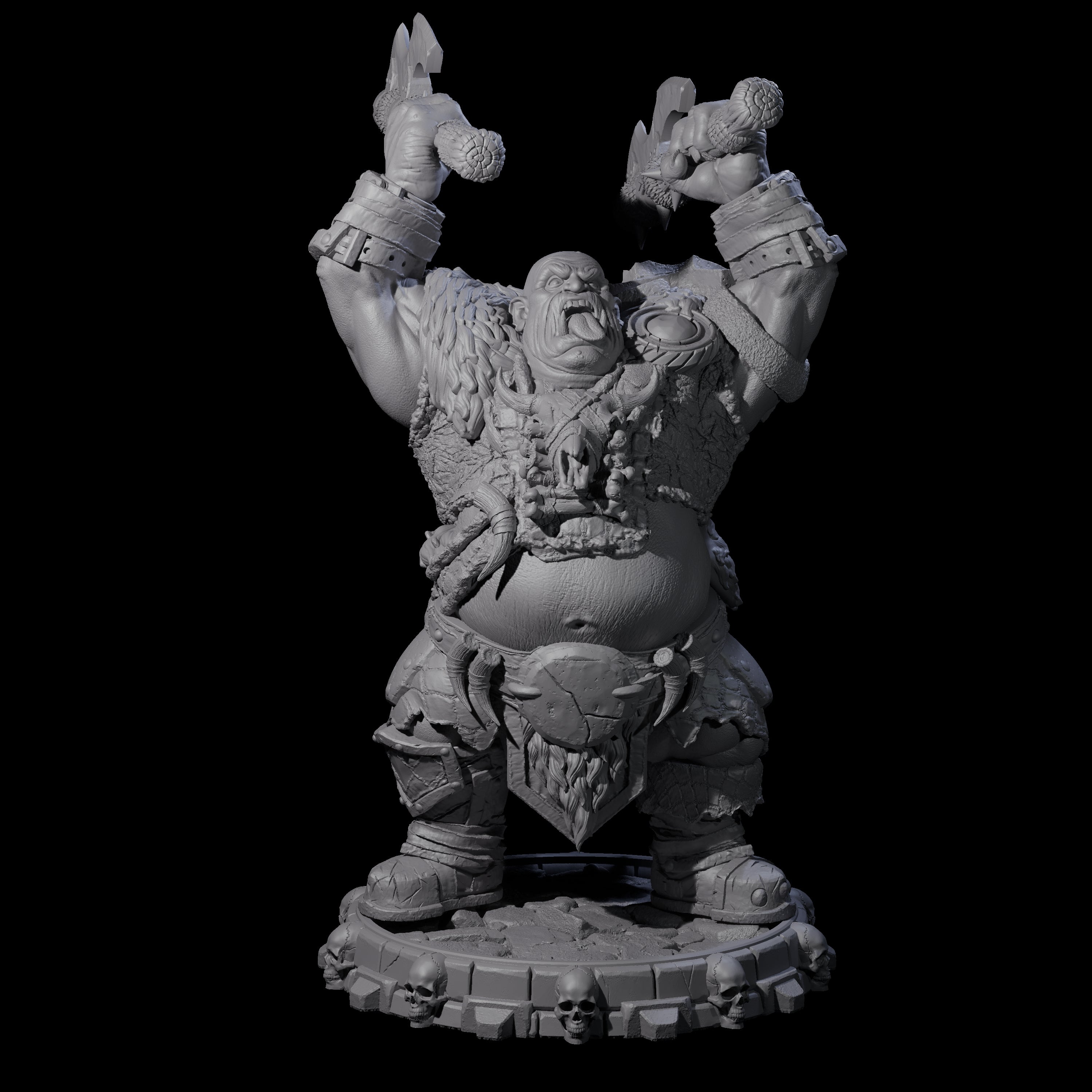Savage Skullmarch Ogre D Miniature for Dungeons and Dragons, Pathfinder or other TTRPGs
