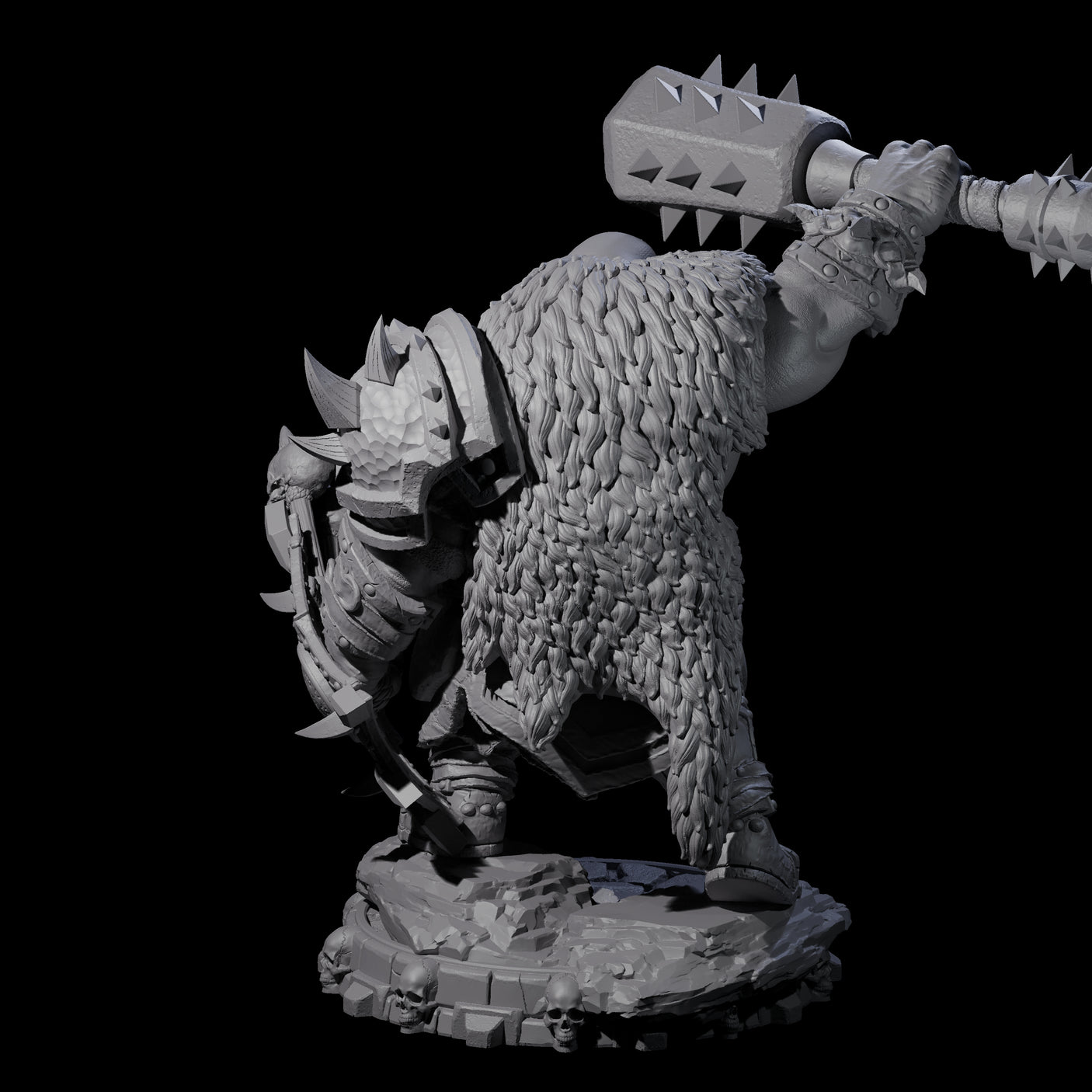 Savage Skullmarch Ogre E Miniature for Dungeons and Dragons, Pathfinder or other TTRPGs