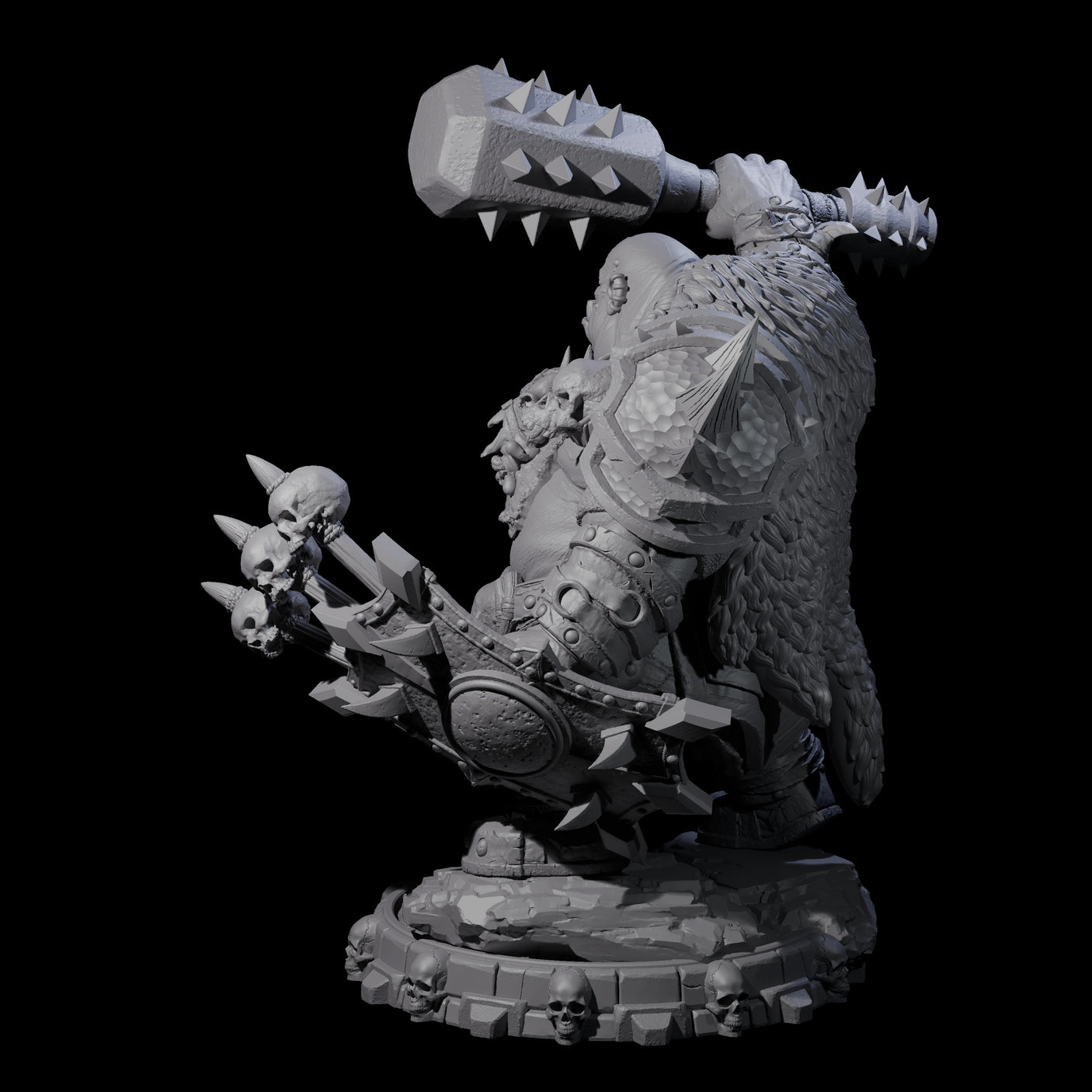 Savage Skullmarch Ogre E Miniature for Dungeons and Dragons, Pathfinder or other TTRPGs