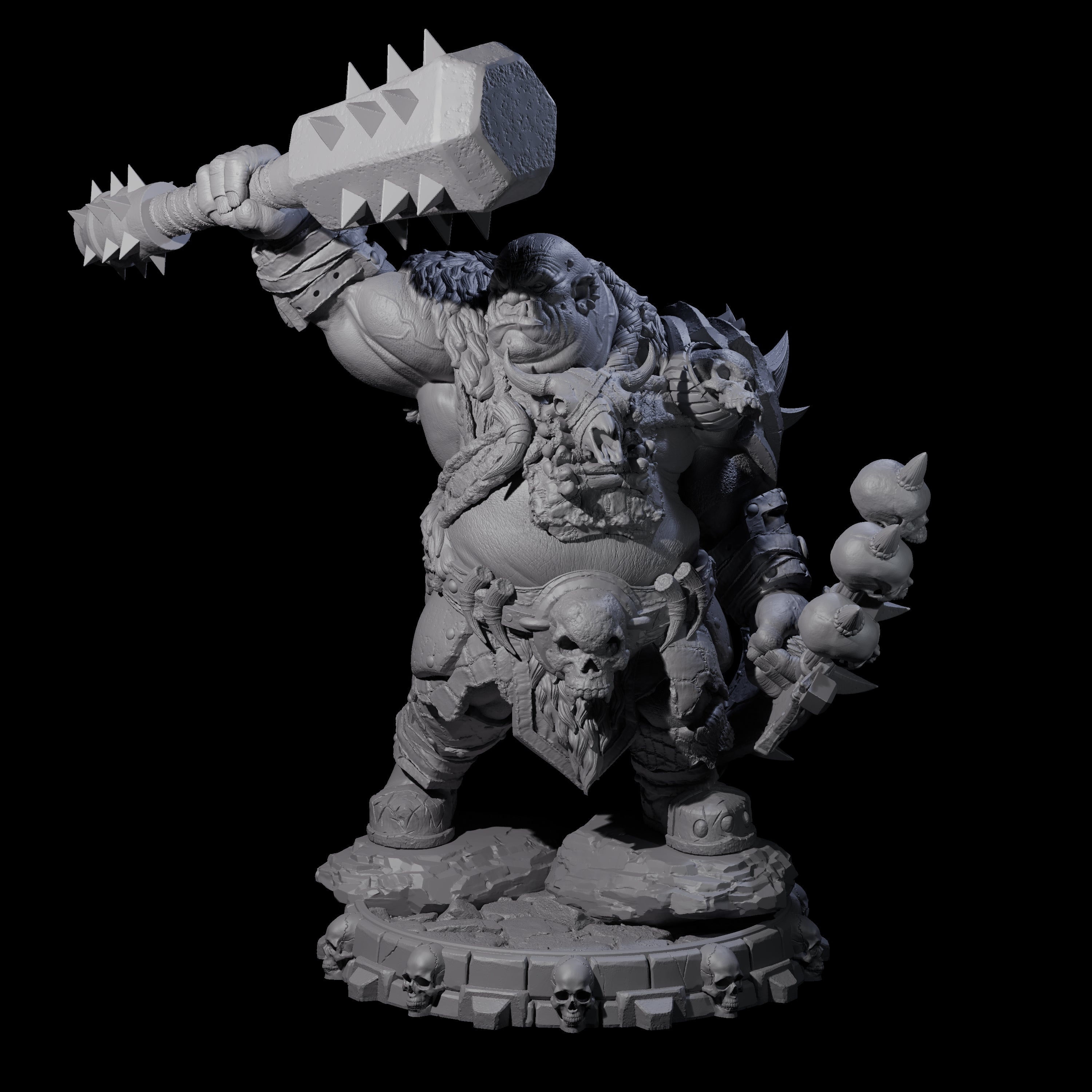 Savage Skullmarch Ogre E Miniature for Dungeons and Dragons, Pathfinder or other TTRPGs
