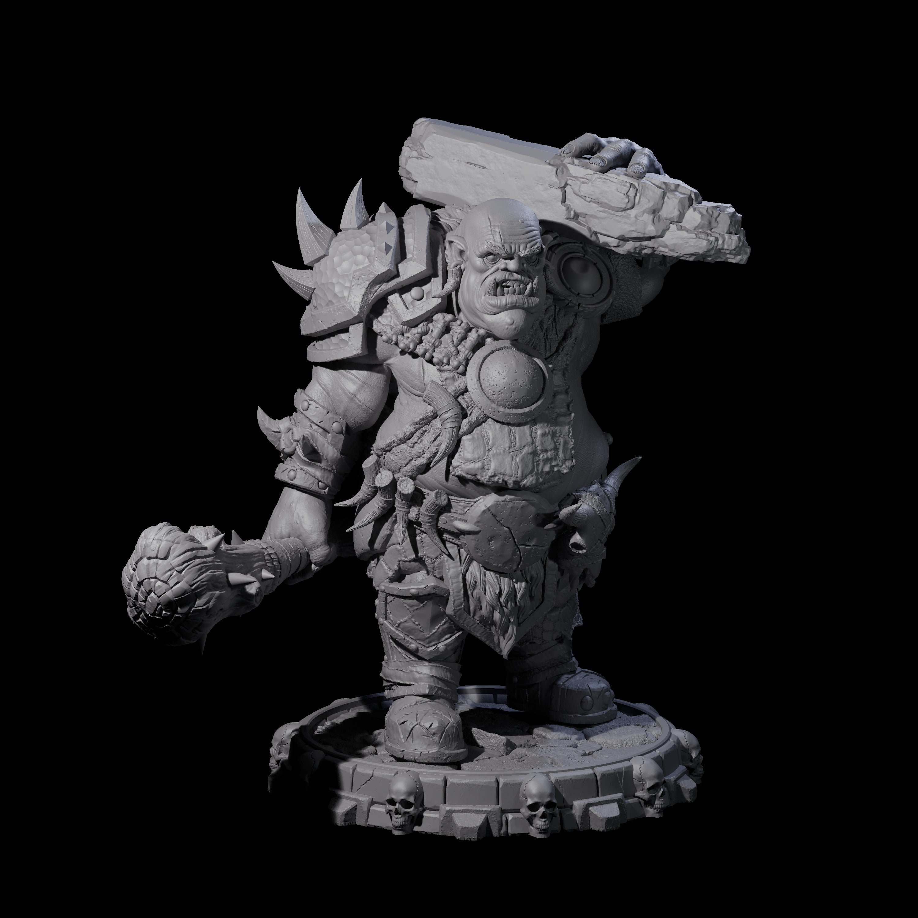 Savage Skullmarch Ogre F Miniature for Dungeons and Dragons, Pathfinder or other TTRPGs