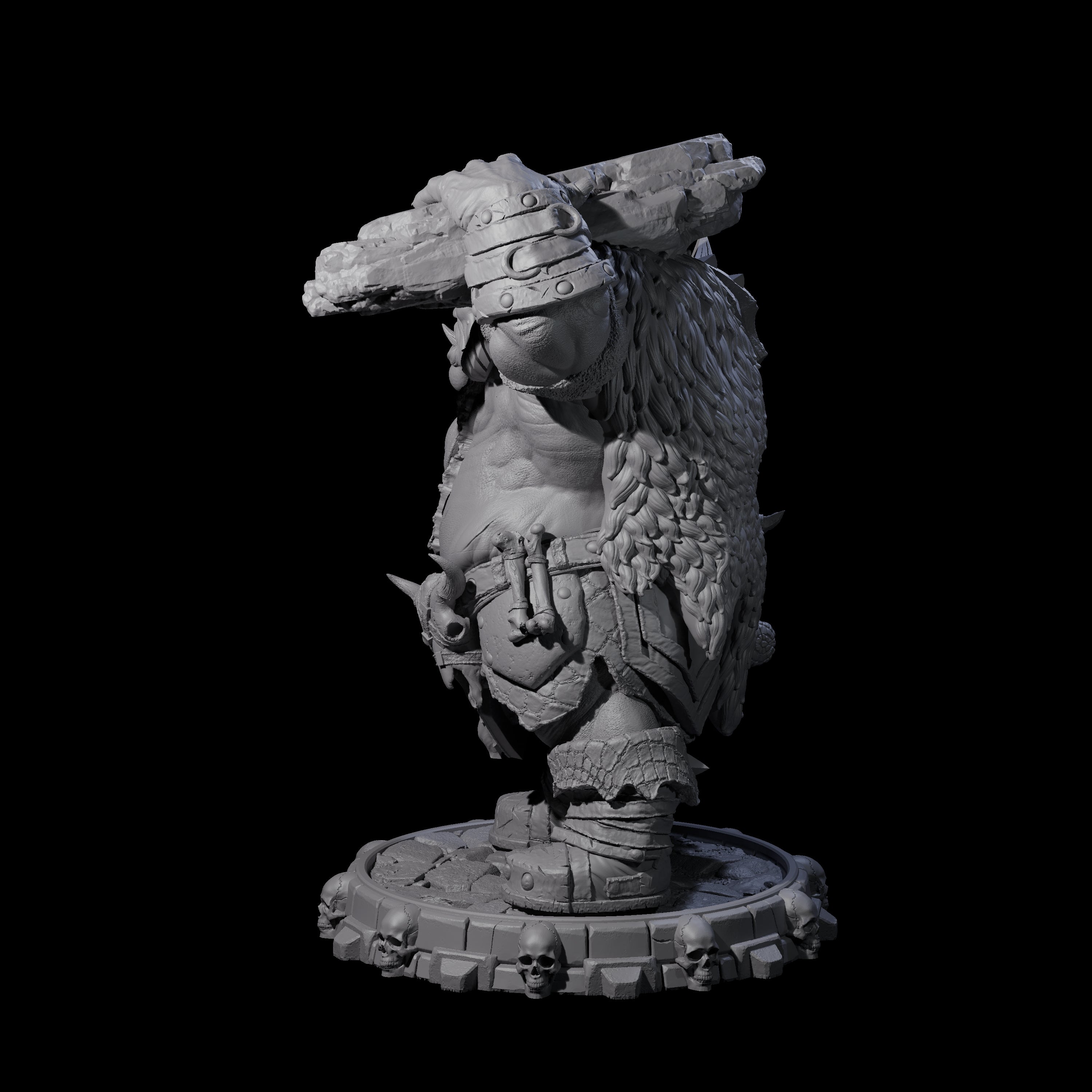 Savage Skullmarch Ogre F Miniature for Dungeons and Dragons, Pathfinder or other TTRPGs