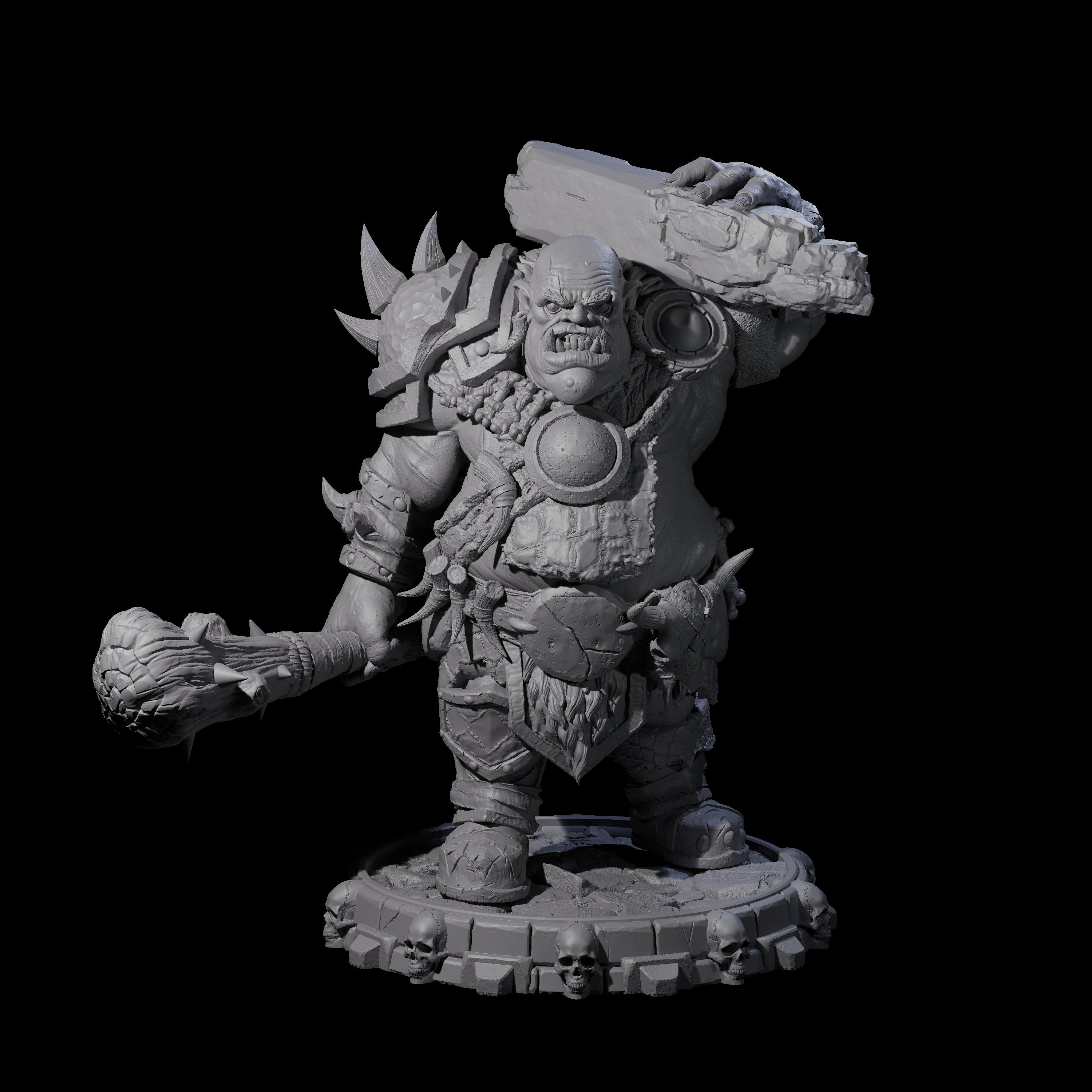 Savage Skullmarch Ogre F Miniature for Dungeons and Dragons, Pathfinder or other TTRPGs