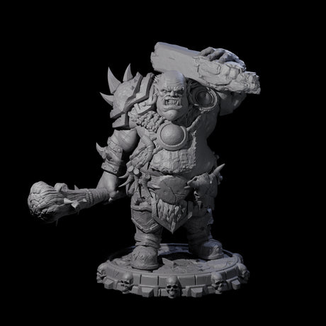Savage Skullmarch Ogre F Miniature for Dungeons and Dragons, Pathfinder or other TTRPGs
