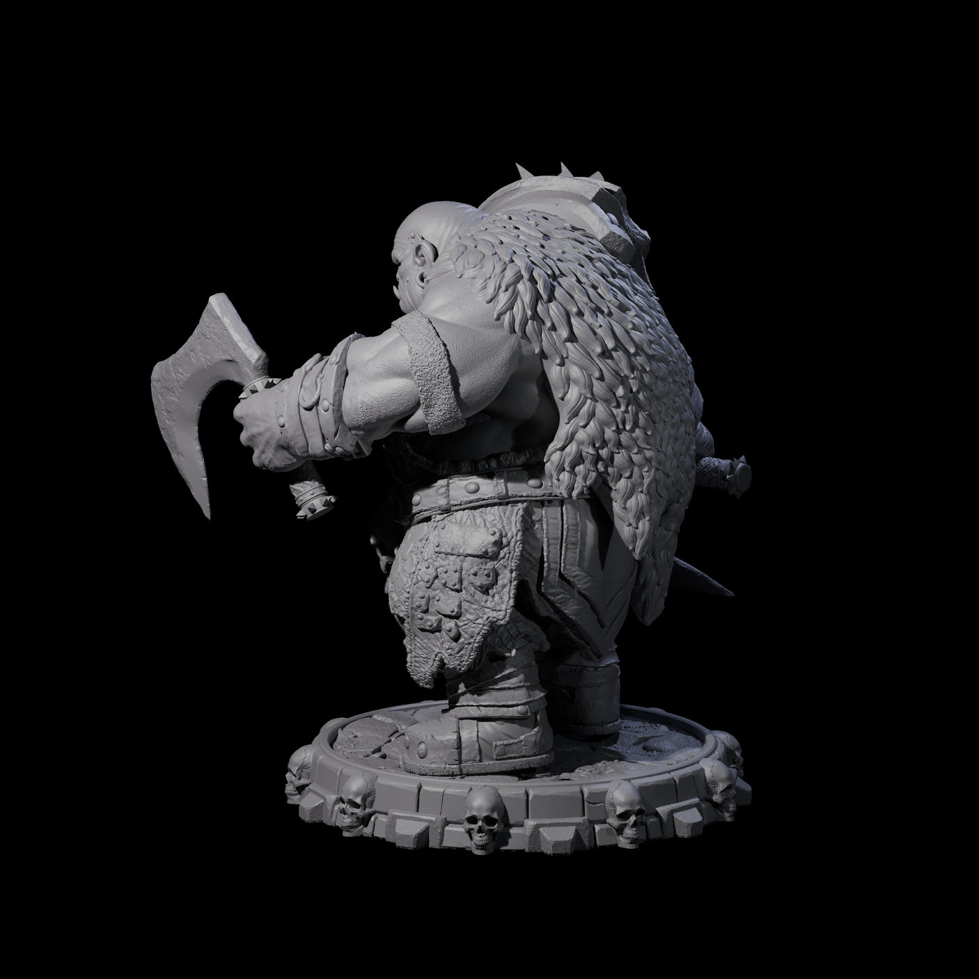 Savage Skullmarch Ogre G Miniature for Dungeons and Dragons, Pathfinder or other TTRPGs