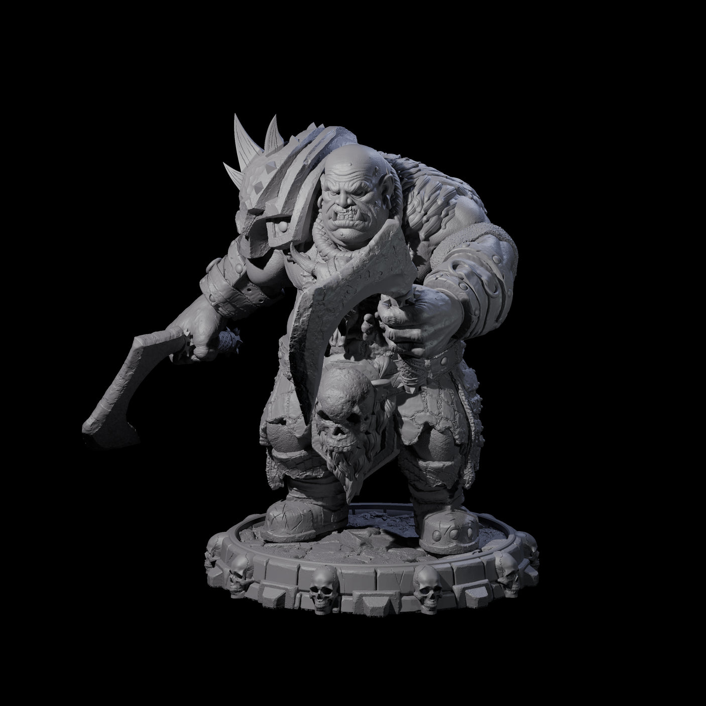 Savage Skullmarch Ogre G Miniature for Dungeons and Dragons, Pathfinder or other TTRPGs