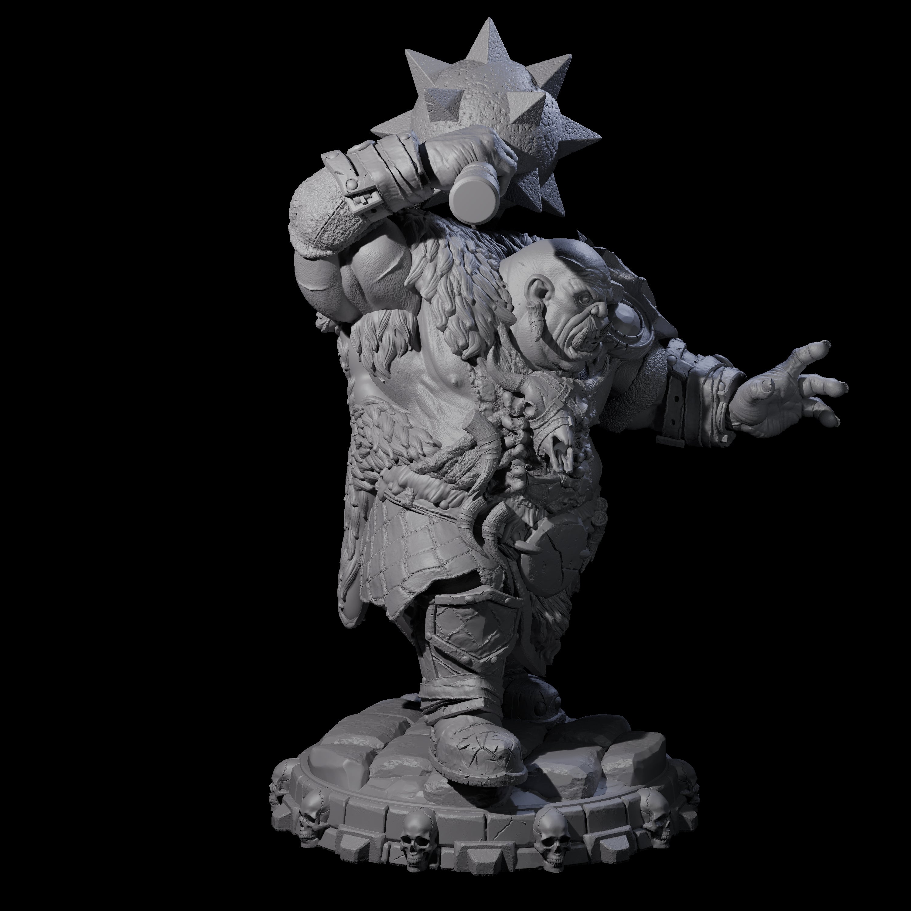 Savage Skullmarch Ogre H Miniature for Dungeons and Dragons, Pathfinder or other TTRPGs