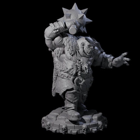 Savage Skullmarch Ogre H Miniature for Dungeons and Dragons, Pathfinder or other TTRPGs