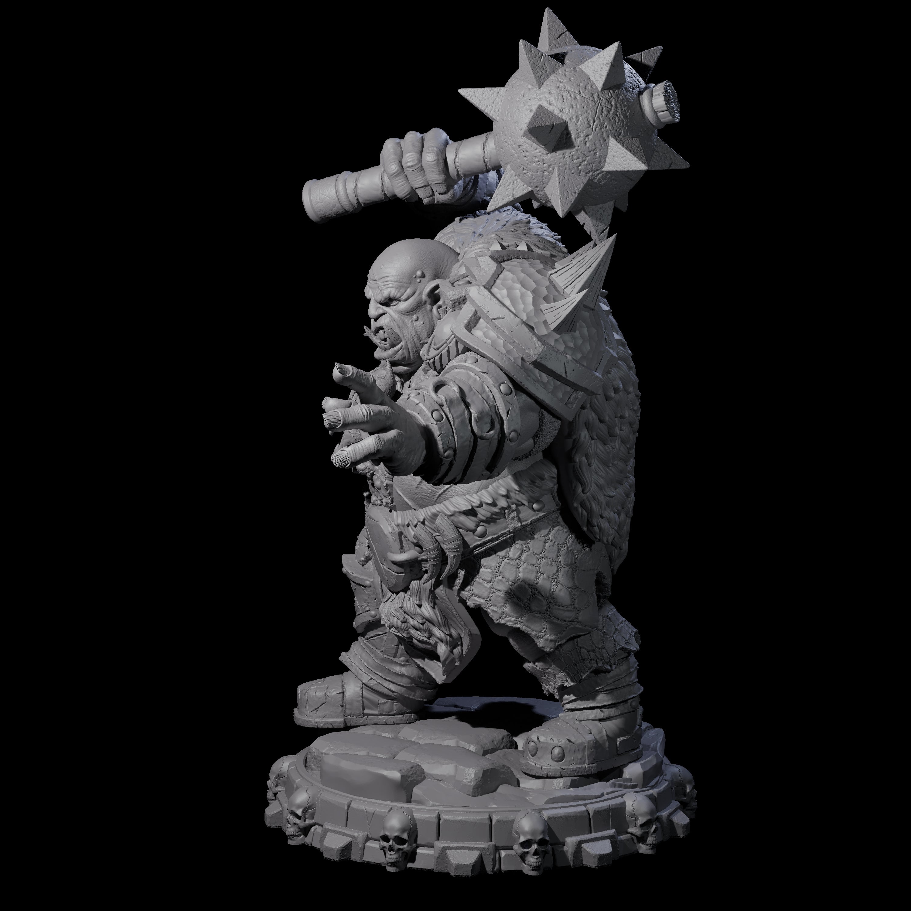 Savage Skullmarch Ogre H Miniature for Dungeons and Dragons, Pathfinder or other TTRPGs