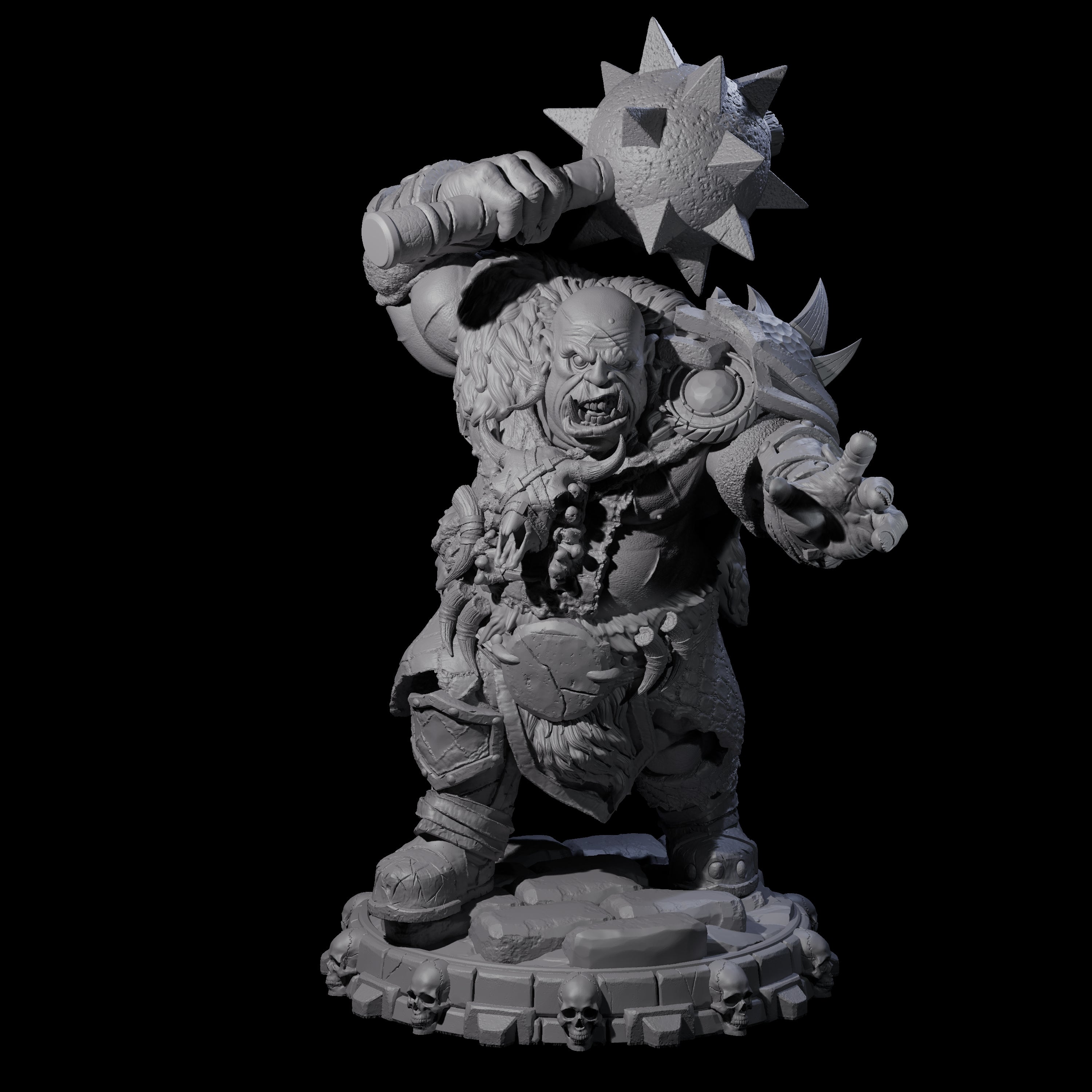 Savage Skullmarch Ogre H Miniature for Dungeons and Dragons, Pathfinder or other TTRPGs